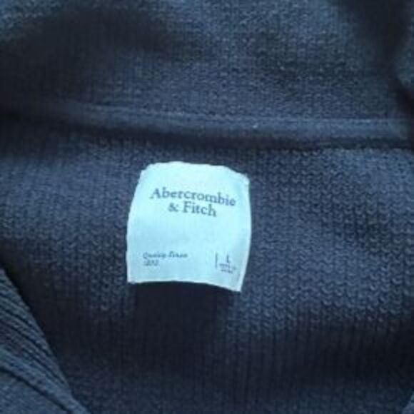 Abercrombie and fitch crew cropped sweatshirt Black Women's Large - Picture 3 of 3